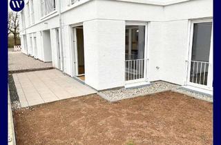 Wohnung mieten in Am Grünen Weg 10, 61352 Bad Homburg vor der Höhe, ... mit Terrasse und Garten im Neubau: 2 Zimmer + Einbauküche, modernes Bad mit Walk-In-Dusche
