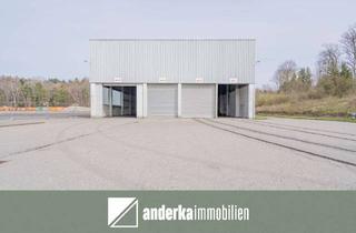 Gewerbeimmobilie mieten in 89312 Günzburg, Sofort verfügbare Kalthalle mit riesiger Freifläche direkt an der Autobahn A8 zu vermieten!