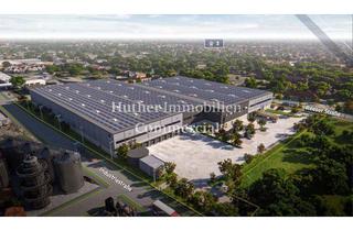 Büro zu mieten in 46446 Emmerich, Provisionsfrei: Topmoderne Neubau-Hallen mit Büro und Mezzanine sowie Stellplätzen