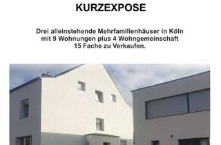 Mehrfamilienhaus kaufen in 50769 Merkenich, 3 alleinstehende Mehrfamilienhäuser in Köln Merkenich -15 Fache- 9 Wohnungen + 4 Wohngemeinschaft