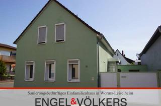 Einfamilienhaus kaufen in 67549 Leiselheim, Sanierungsbedürftiges Einfamilienhaus in Worms-Leiselheim