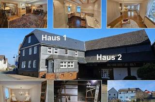 Haus kaufen in 35108 Allendorf, Allendorf - Zwei separate Häuser oder ein großes Haus mit viel Stauraum, Garagen und Garten - PROVISIONSFREI!