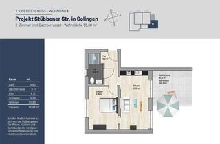 Wohnung kaufen in Stübbener Straße 76, 42719 Wald, 56 m² 2-Z. // Exklusive Dachterrassen Wohnung
