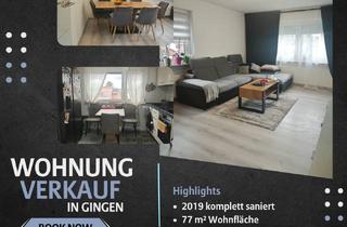 Wohnung kaufen in Birkenweg 22, 73333 Gingen an der Fils, Kernsanierte 3.5 Zi-Wohnung mit 77 m² mit Balkon.