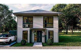 Villa kaufen in 47441 Moers, Hülsdonk - Moderne Stadtvilla (NEUBAU- freistehend - 130m2) mit Garage, Wärmepumpe & Süd-Grundstück!
