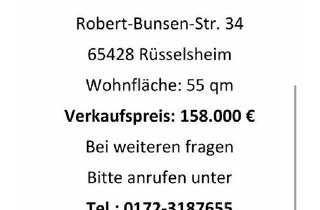 Wohnung kaufen in 65428 Rüsselsheim am Main, Rüsselsheim am Main - Wohnung 2 Zimmer in Rüsselsheim verkaufen