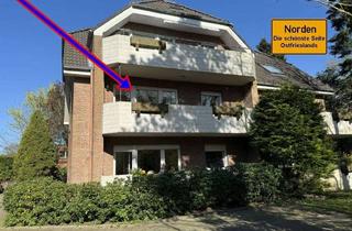 Wohnung mieten in 26506 Norden, Auffallend helle 3-Zimmer-Wohnung mit großem Balkon in zentrumsnaher Wohnlage von Norden!