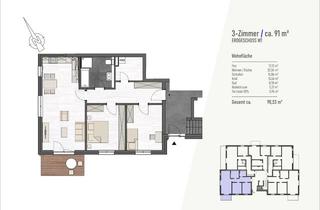 Wohnung mieten in Alexander-Behm-Straße, 23966 Wismar-West, Neubau. Stilvolle 3-Zimmer-Wohnung mit Terrasse in Wismar