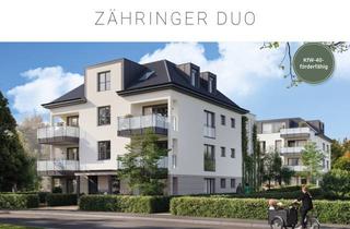 Wohnung kaufen in Bernlappstraße 23, 79108 Zähringen, Große Terrasse: Exklusives Neubauprojekt "Zähringer DUO", WE 1.6, 2-Zimmer-Wohnung