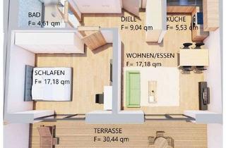 Immobilie mieten in 87600 Kaufbeuren (Kernstadt), Möblierte sonnige 2-Zimmer-Erdgeschoss-Wohnung mit Terrasse in Kaufbeuren