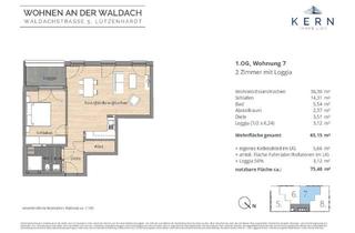 Wohnung kaufen in Waldachstraße, 72178 Waldachtal, SENIORENGERECHT! 2-Zimmer-Neubauwohnung in Zentrumslage (Wohnung 7, 1.OG)