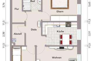 Anlageobjekt in 26629 Großefehn, Geräumige, helle 3- Zimmer- Dachgeschosswohnung in Großefehn