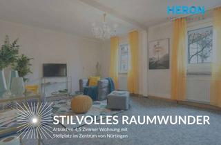 Wohnung kaufen in 72622 Nürtingen, STILVOLLES RAUMWUNDER - Attraktive 4,5 Zimmer Wohnung mit Stellplatz im Zentrum von Nürtingen