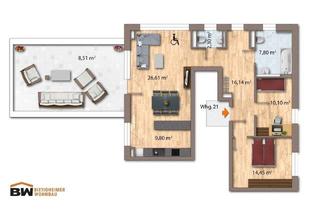 Wohnung mieten in Luise-Kämpf-Straße 10, 74321 Bietigheim-Bissingen, WE 21: Lothar-Späth-Carré - 3 Zimmer-Wohnung mit Einbauküche und Balkon