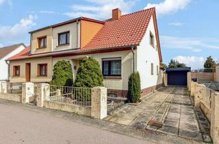 Doppelhaushälfte kaufen in 06901 Kemberg, Wohnen am Bergwitzsee - Doppelhaushälfte mit drei Zimmern und Nebengelass mit Potenzial in Kemberg