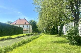 Haus kaufen in 85764 Oberschleißheim, Käuferprovisionsfrei:: Rondellhäuschen mit Schlossmauer, Gewerbe- und Baufläche