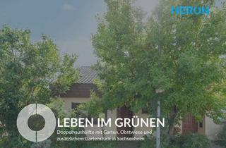 Haus kaufen in 74343 Sachsenheim, LEBEN IM GRÜNEN - DHH mit Garten, Obstwiese und zusätzlichem Gartenstück in Sachsenheim