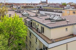 Penthouse kaufen in 81675 Bogenhausen, Einmalige 3-Zimmer-Penthousewohnung mit großer Terrasse direkt am Prinzregentenbad zum Selbstbezug