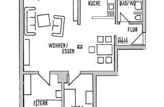 Wohnung mieten in Plauener Str. 18, 08491 Netzschkau, ++ 3-Raum-Wohnung mit Balkon und Pkw-Stellplatz ++