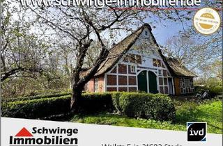 Haus kaufen in 21734 Oederquart, SCHWINGE IMMOBILIEN Stade: Reetdachhaus mit viel Charme in der Ortschaft Oederquart / Nähe Elbe