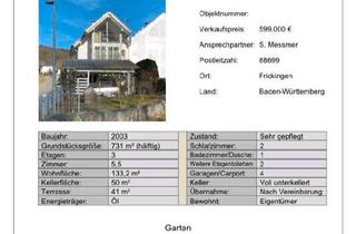 Haus kaufen in 78576 Emmingen-Liptingen, Emmingen-Liptingen - Sehr gepflegte DHH in Frickingen
