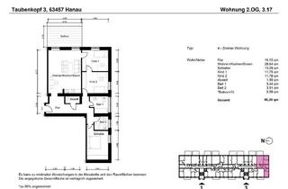 Wohnung mieten in Taubenkopf, 63457 Hanau, Altbauflair, Neubau - Totalsanierung nach KFW55 Standard