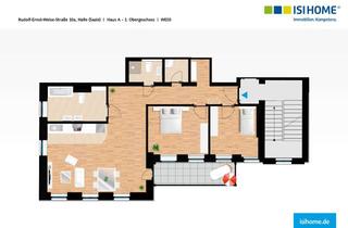 Wohnung mieten in Rudolf-Ernst-Weise-Straße 10, 06112 Südliche Innenstadt, Moderne 3-Raumwohnung mit Balkon zum Erstbezug - WE03