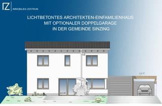 Einfamilienhaus kaufen in 93161 Sinzing, Lichtbetontes Architekten-Einfamilienhaus mit optionaler Doppelgarage in der Gemeinde Sinzing