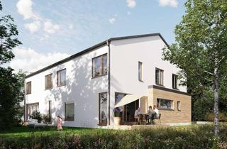 Haus kaufen in 85399 Hallbergmoos, Energieeffizientes Architekten-Doppelhaus mit freiem Blick auf Feld