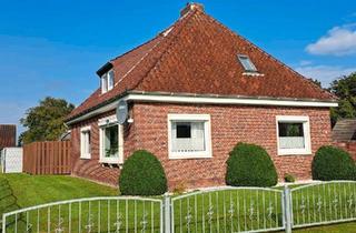 Einfamilienhaus kaufen in 26529 Upgant-Schott, Upgant-Schott - Renovierter, gepflegter Bungalow, Kanallage,
