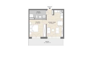 Wohnung mieten in Spiegelstr., 90762 Stadtpark / Stadtgrenze, Schöne Neubauwohnung * Baujahr 2022 * 2-Zi. m. Balkon * 54 m²