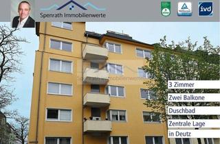 Wohnung kaufen in 50679 Köln, Provisionsfreie 3 Zimmer Wohnung , zwei Balkone in Zentraler Deutzer Lage