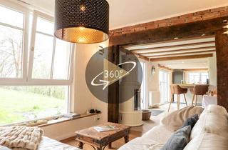 Haus kaufen in 63636 Brachttal, HEMING-IMMOBILIEN - Stilvoll modernisiertes Fachwerkhaus mit Kamin, Scheune und idyllischem Garteng