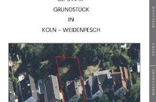 Grundstück zu kaufen in 50737 Weidenpesch, Attraktives Grundstück in Weidenpesch, ca. 544m²