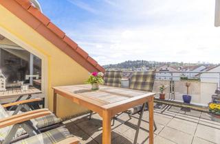 Wohnung kaufen in 74223 Flein, Exquisite 4-Zimmer Dachgeschosswohnung mit Terrasse und tollem Panoramablick auf den Haigern