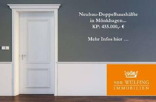 Doppelhaushälfte kaufen in 23619 Mönkhagen, Neubau-Doppelhaushälfte in Feldrandlage!
