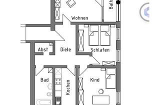 Wohnung kaufen in Paracelsus Str. 49, 42549 Velbert, Ansprechende 3,5-Zimmer-Wohnung mit Balkon gehobener Innenausstattung mit Balkon in Velbert