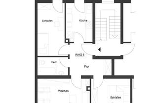 Wohnung kaufen in 64287 Darmstadt-Ost, Geschmackvolle DG-Wohnung mit drei Zimmern und Balkon im schönen Woogsviertel