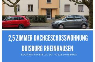Wohnung mieten in Eduardstraße 27, 47226 Hochemmerich, 2,5 Zimmer Dachgeschosswohnung - Duisburg Rheinhausen