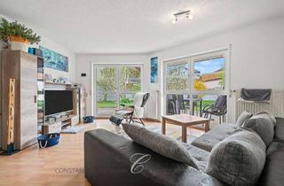 Wohnung kaufen in 78239 Rielasingen-Worblingen, Charmante 3,5-Zimmer-Eigentumswohnung mit großer überdachter Terrasse und Gartenblick in Südwestlage