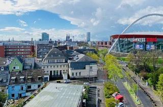 Wohnung kaufen in 50679 Deutz, Über den Dächern von Köln: Blick auf Dom, LanxesArena, Kranhäuser, die ganze Stadt