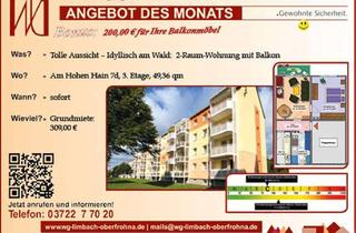 Wohnung mieten in Am Hohen Hain 7, 09212 Limbach-Oberfrohna, Angebot des Monats