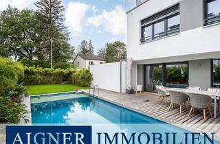 Doppelhaushälfte kaufen in 81245 München, AIGNER - Sonne satt und privater Pool! Modernes Energie-Effizienzhaus in ruhiger Lage!