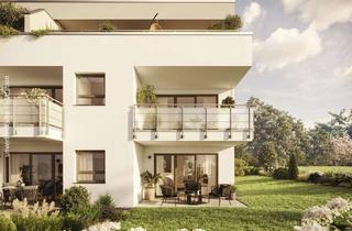 Penthouse kaufen in Mathilde-Planck-Straße 41, 74369 Löchgau, Penthouse-Dachterrasse vor jedem Raum mit Aussicht