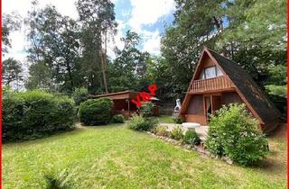 Haus kaufen in 39245 Gommern, Wochenendgrundstück - Finnhütte am Hang m Naherholungsgebiet am Felsensee