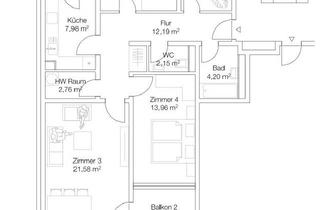 Wohnung kaufen in 71364 Winnenden, Winnenden - 4Zimmer Wohnung mit 2 Balkon und EBK in Waiblingen