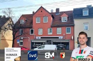 Haus kaufen in 86154 Oberhausen, Wohn- und Geschäftshaus mit Baugenehmigung für weiteren Wohnraum mit Dachterrasse