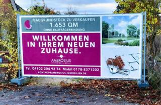 Grundstück zu kaufen in 22946 Trittau, * ENDLICH ZINSSENKUNG* Baugrundstück mit Bebaubarkeit von bis zu 3 Häusern (ohne Bauträgerbindung) !