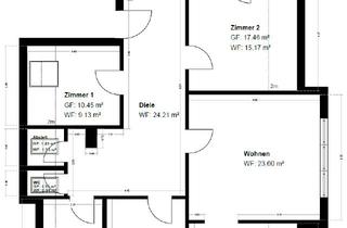 Wohnung mieten in 86573 Obergriesbach, Erstbezug nach Sanierung mit Balkon: Ansprechende 4-Zimmer-Wohnung mit geh. Innenausstattung