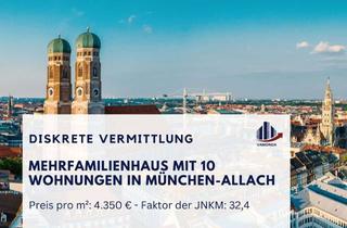 Anlageobjekt in 80999 Allach-Untermenzing, Gepflegtes Mehrfamilienhaus mit 10 Wohnungen in München Allach diskret zu verkaufen!